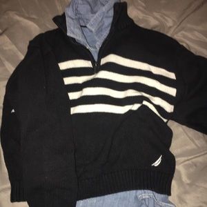 Nautica sweater with Carters under shirt